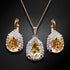 Komplektas "Debesu Piliens III (Golden Shadow)" su Swarovski™ kristalais
